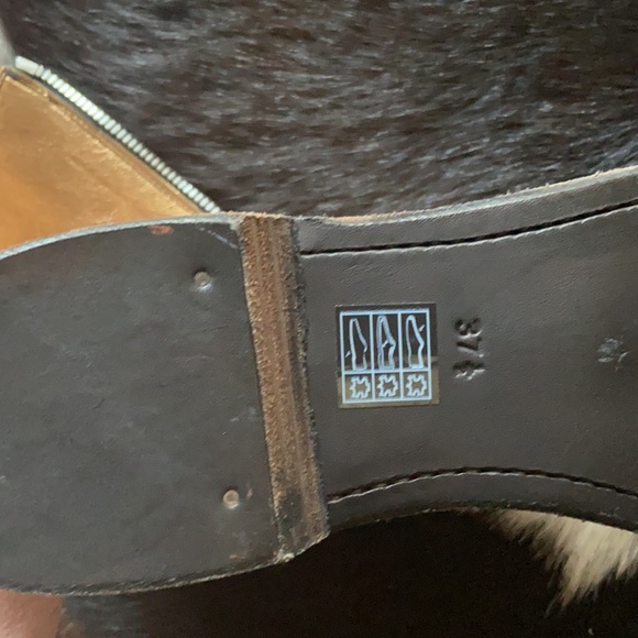 37.5 🔖 GUIDI Women 310 Front Zip Military Boots Metallic Copper Atelier $1380 - Picture 7 of 10